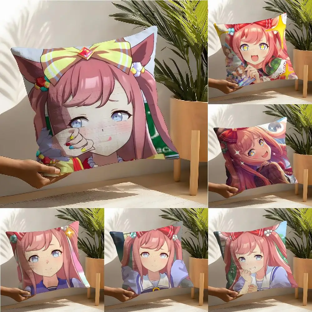 

Наволочка Uma Musume Agnes Digital, декоративная наволочка для дома и гостиной, льняная наволочка, чехол для подушки