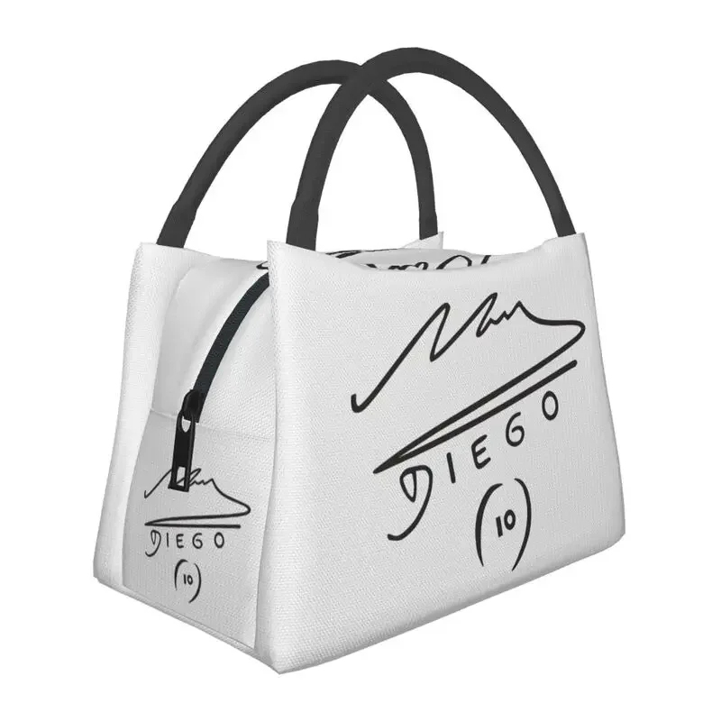 

Diego Armando DIOS Insulated Lunch Bags for Outdoor Picnic Maradona Argentina Soccer Legend Cooler Thermal Bento Box Women