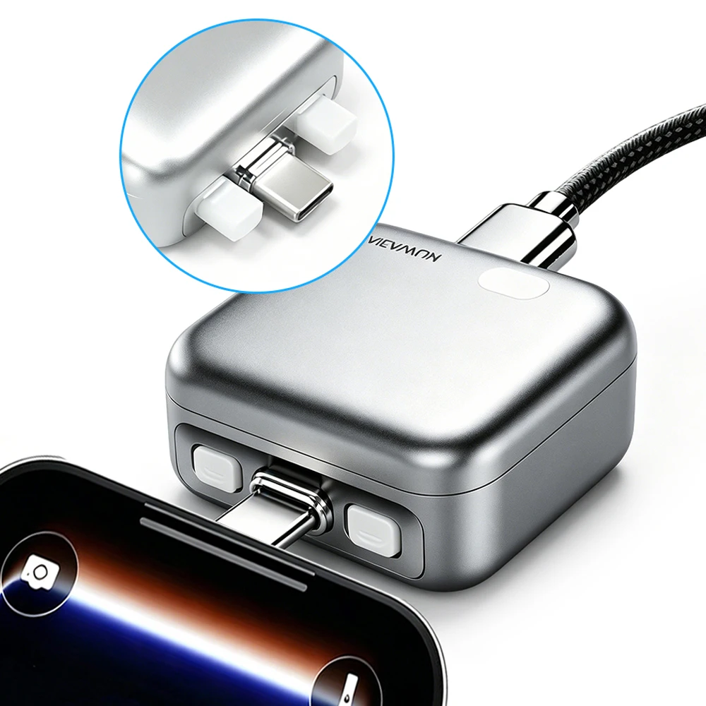 1Pcs Full Charge Auto Separation Charging Head, Type-C Smart