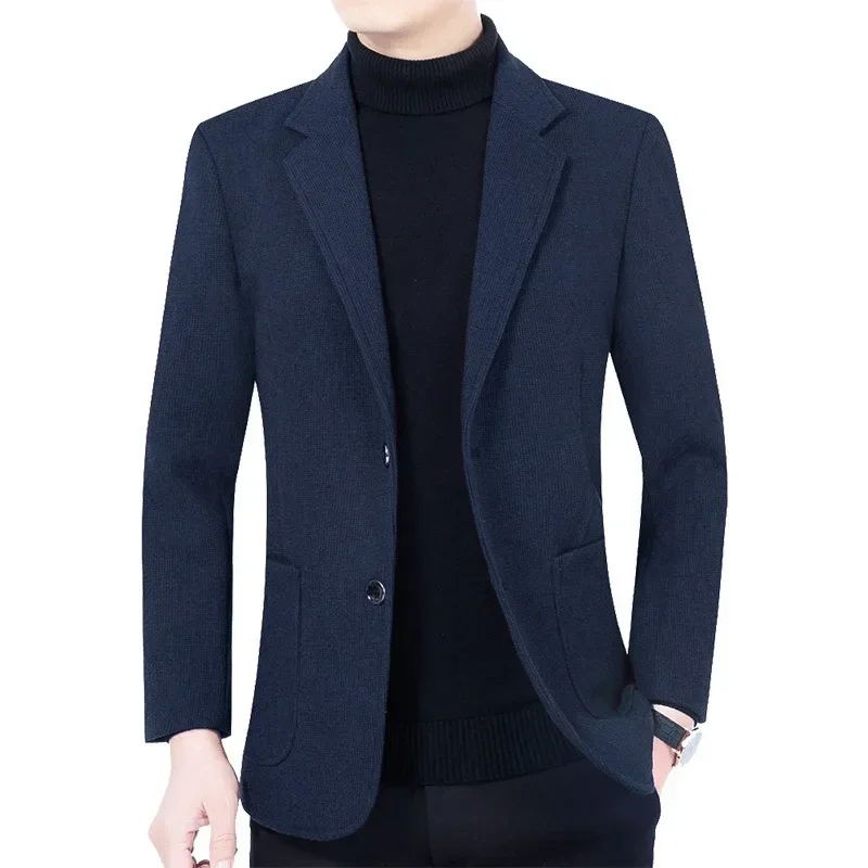 New Autumn Men Solid Formal Wear Business Blazers Jackets Male Casual Designer Suits Coats Slim Fit Jackets Blazers Size 4XL