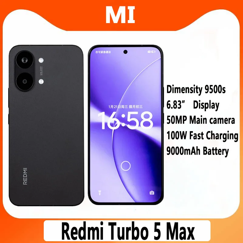 Xiaomi Redmi Turbo 5 Max 9000mAh 100W 6.83 AMOLED