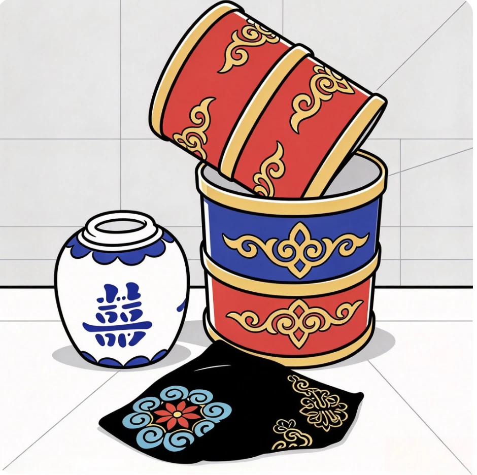 Lucky Sieve Magic Trick Empty Cylinder Object Production Vanish and Appearance Stage Close Up Magic Gimmick for Magicians