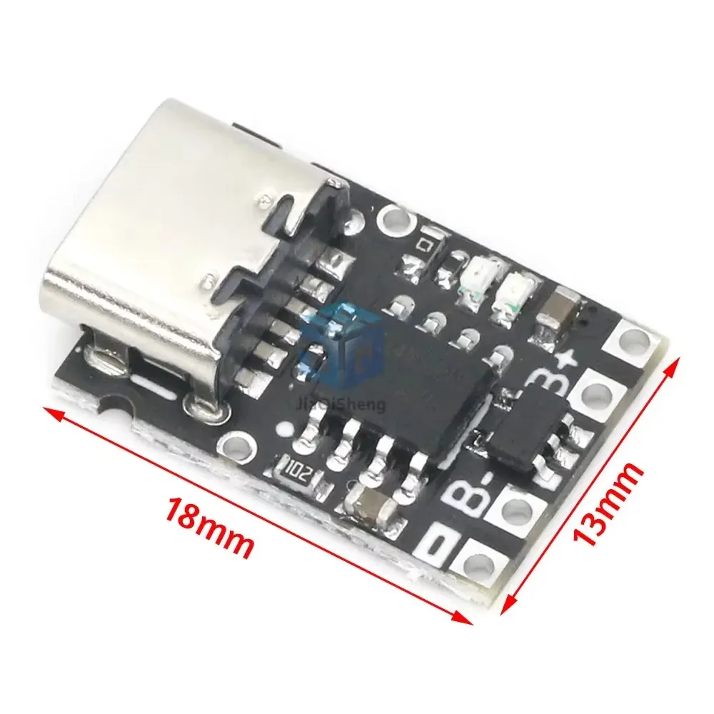 Type-C USB TP4057 1A Lithium Battery Charging Protection Board Module Polymer Battery Over TP4056 With Temperature Protection