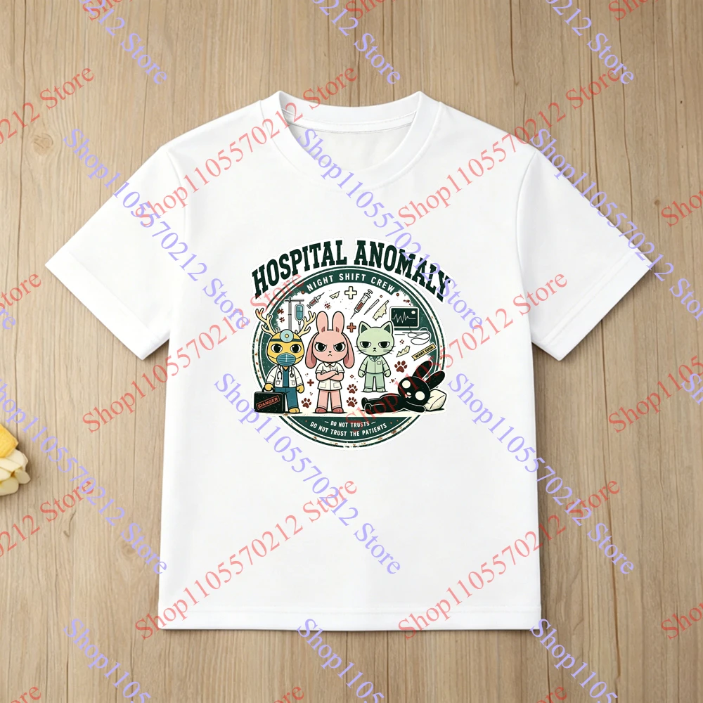 Hot Game Animal Hospital Character Kids T-Shirt Boys Girls Short Sleeve Cotton Top Game Fans Tee for Summer Top Birthday Gift
