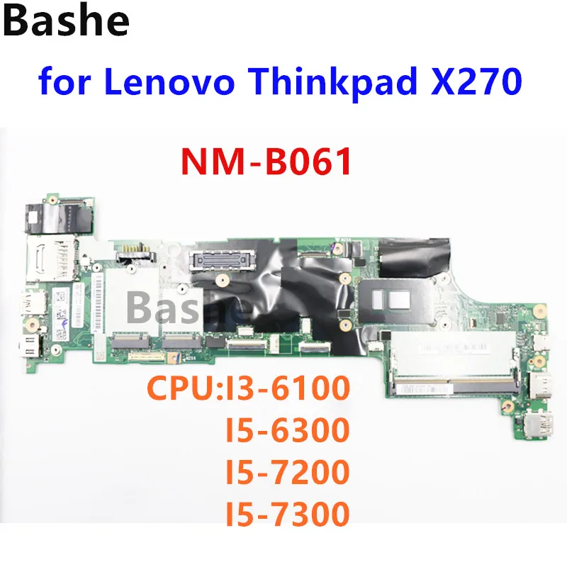 placa mae portatil para lenovo thinkpad x270 mainboard i3 i5 6th 7th cpu mainboard 100 totalmente testado bx270 nm b061 01