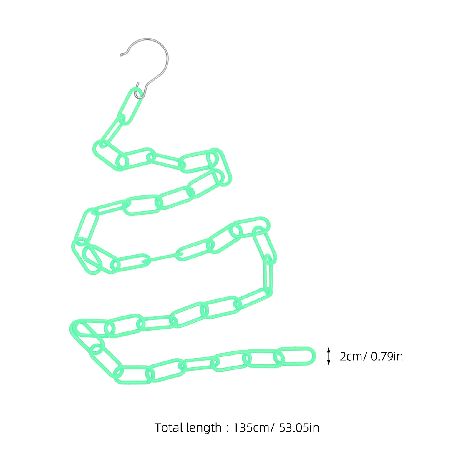 2Pcs Weatherproof Uv-Stable Plastic Chain for Indoor Outdoor Crowd Management Loading Dock Factory Use Plastic Chain Hanger
