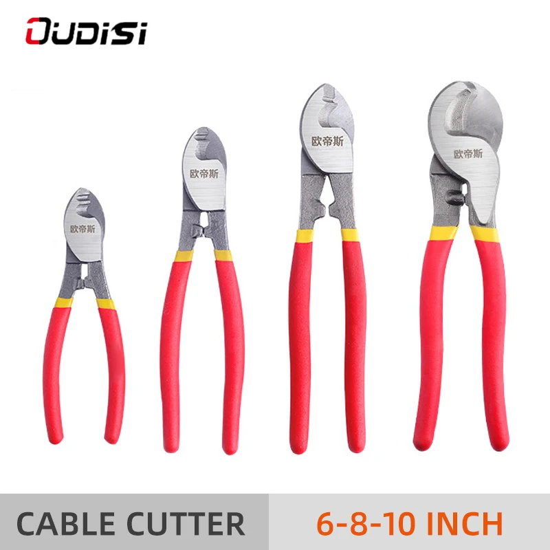 

CR-V Electric Wires Cutting Plier, Cable Cutter, Wire Shear, 6 inch Cutting Side Snips Flush Nipper Hand Tools