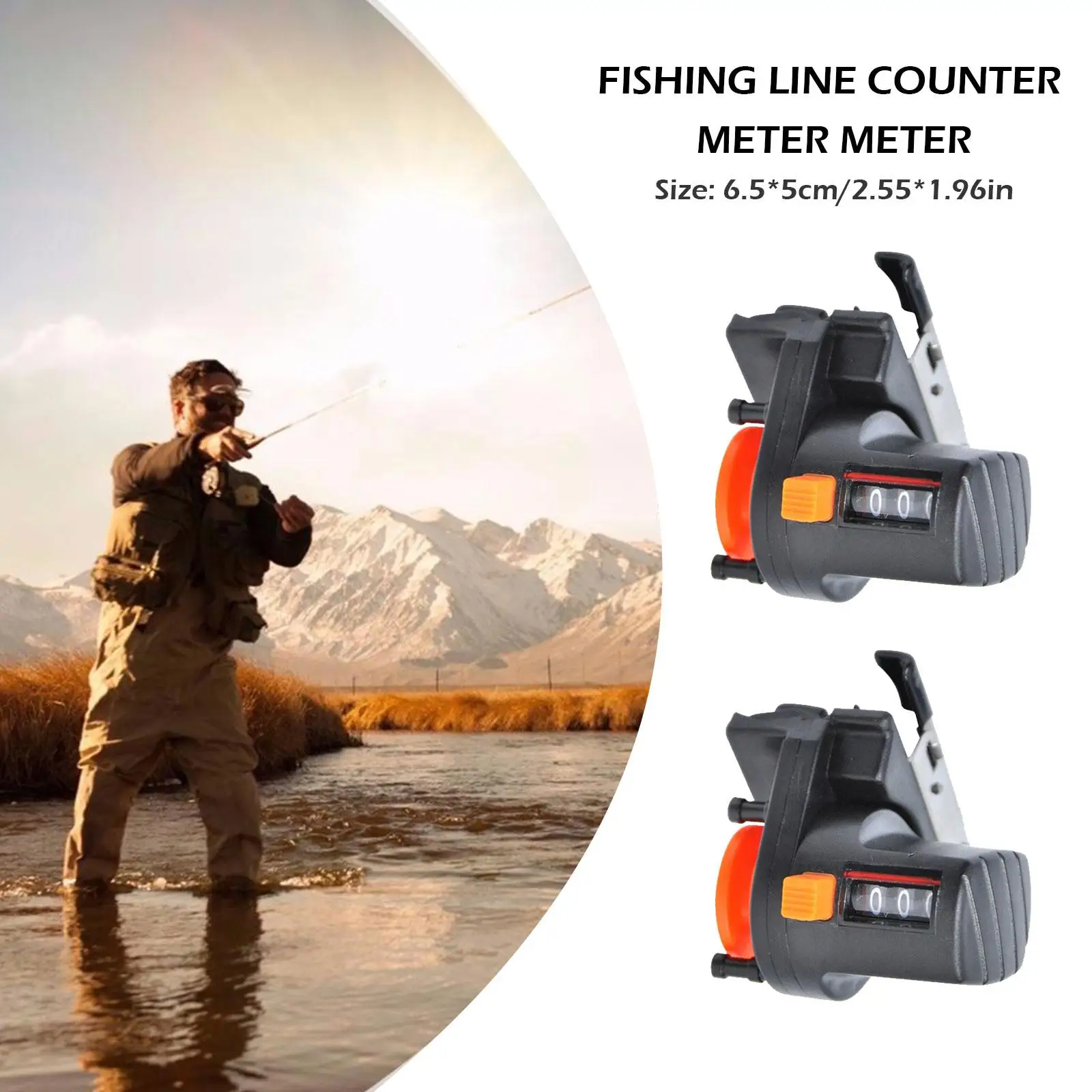 Fishing Line Depth Sounder Fishing Line Meter 999m Light Outdoor Tool Weight Easy Carry Small Fishing Size Counter Accessor Y5J1