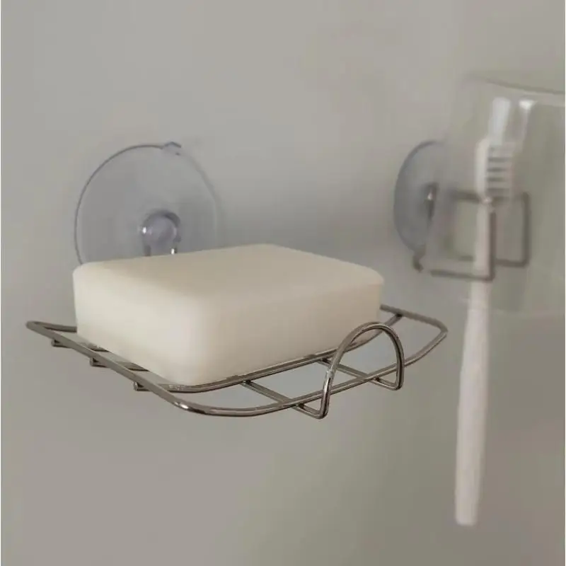 1 قطعة حامل الصابون بار صحن الصابون شفط كوب ، بار رف الصابون لجدار الاستحمام ، صينية توفير الصابون للحمام ، الحوض ، المطبخ #1