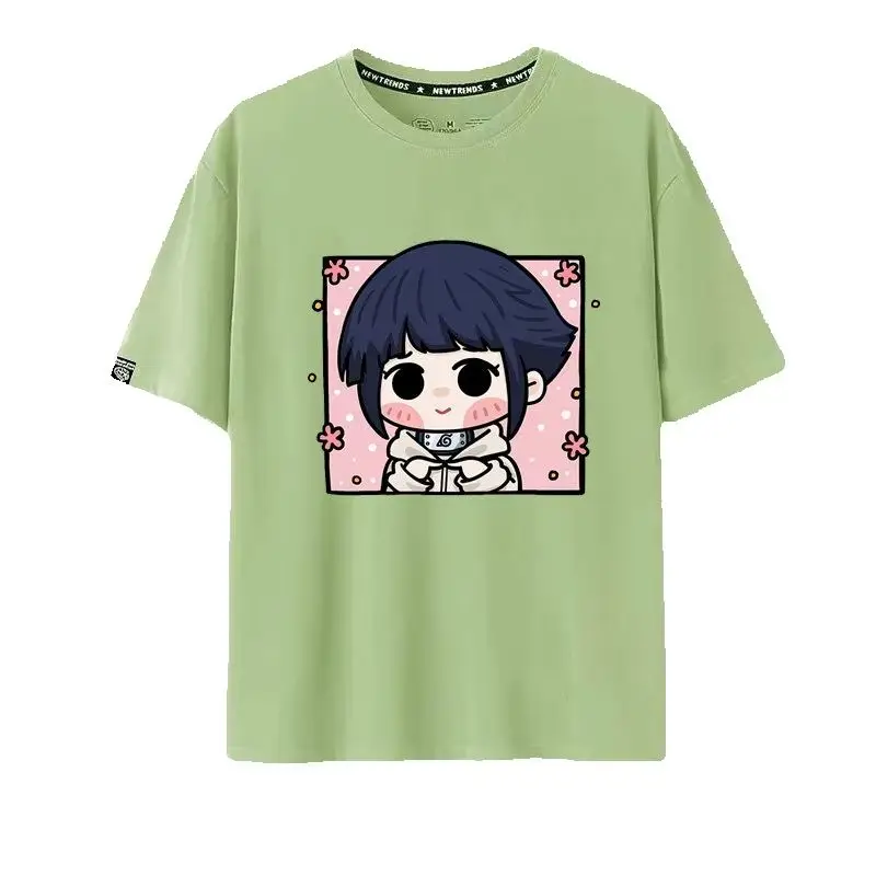 Naruto Q-version Uzumaki Naruto Obito Uchiha Sasuke Cartoon Character Children's Short Sleeved Loose Trendy Parent-child T-shirt