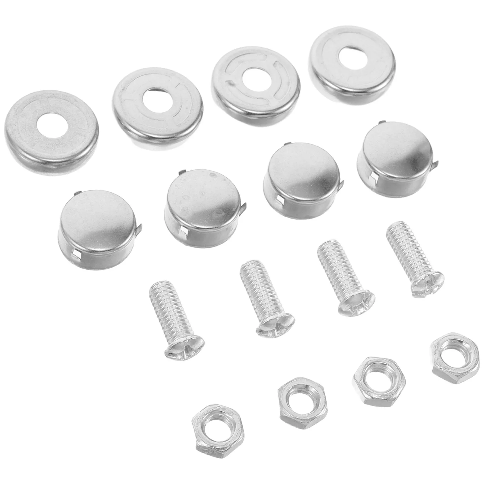 2Packs Stainless Steel License Plate Screws Fast Secure Fit Easy Installation Car Tag Mounting Bolts and Nuts Kit