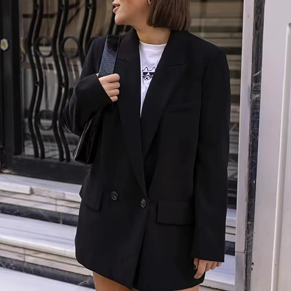 

Весенне-осенний повседневный костюм с длинными рукавами и прямыми рукавами, женский топ, модный стиль, удобный элегантный