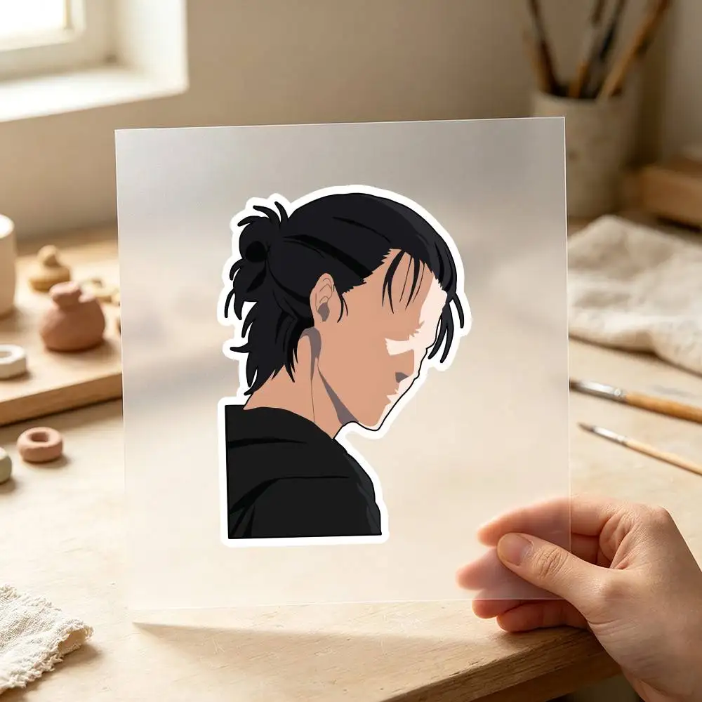 Anime Eren Minimalist Aot Waterproof Stickers For Decorating Car Windows Motorcycles And Computers.