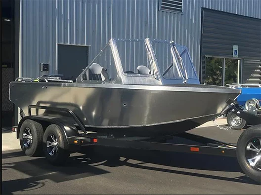 Kinocean جديد 16ft الألومنيوم الفاخرة الرياضة محرك الضحلة المياه برو جت قارب التزلج للبيع #6