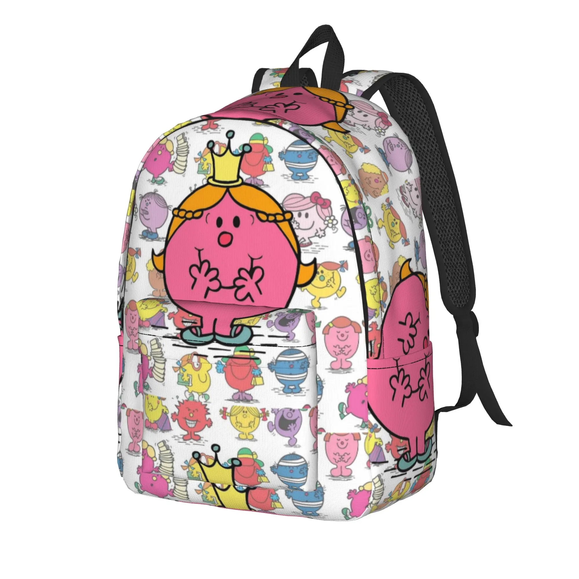 M-Mr M-Men L-Little M-Miss Princess Backpack for Men Women Teenage High School Work Daypack  Laptop Shoulder Bag Outdoor