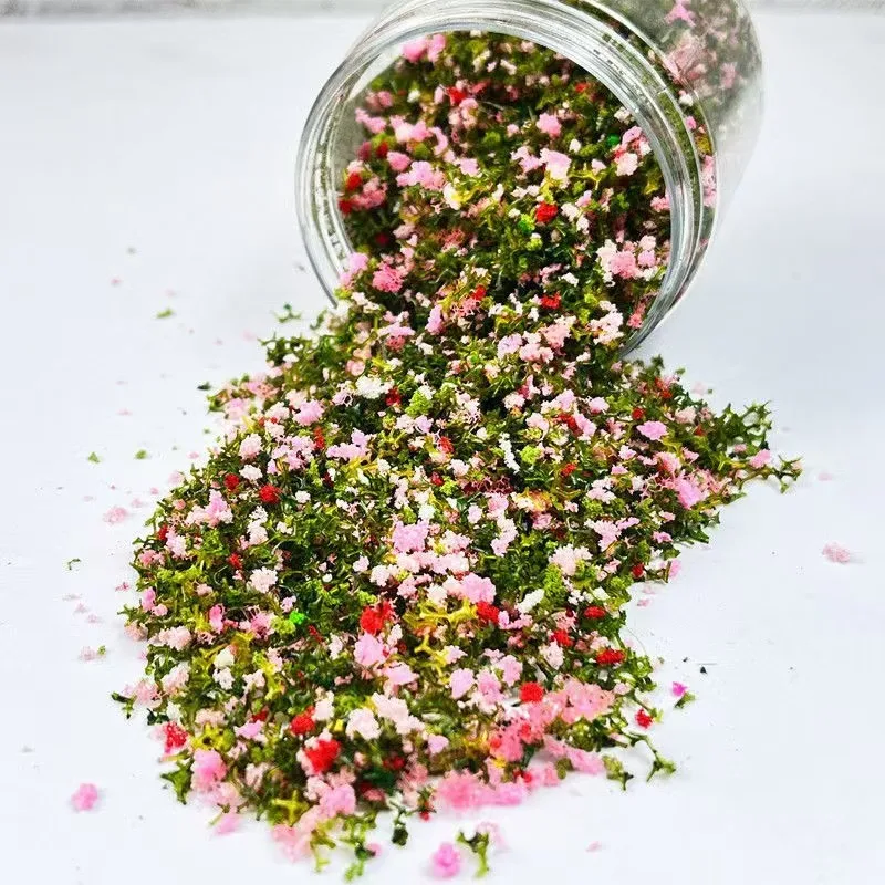 20g em miniatura colorido árvore em pó modelo árvores tufo para diy lowland arbusto edifício ferrovia jardim de fadas diorama kits