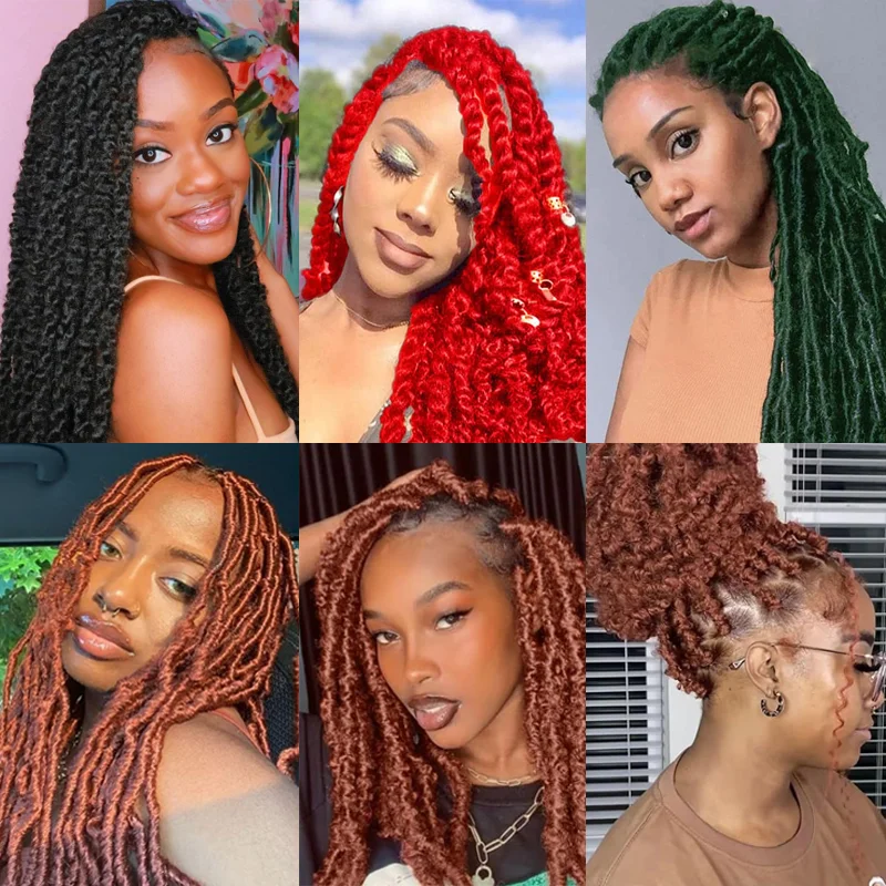 ผมถักเปียแบบแอฟโฟรทวิสต์ ใยสังเคราะห์ ยืดหยุ่น แบบมาร์เลย์ 3 แพ็ค แยกเส้นสำเร็จรูป สำหรับถักผมลอนนุ่มแบบโครเชต์