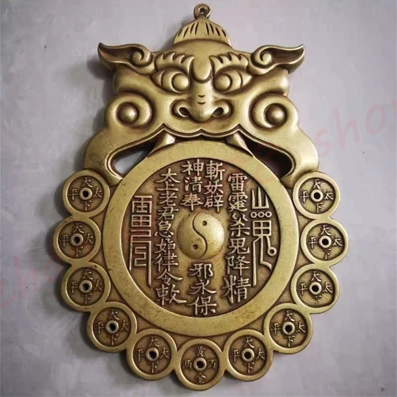 

Brass Shangui Leigong Bagua small ornaments,safety talisman pendants,exquisite home crafts ornaments,auspicious feng shui orname