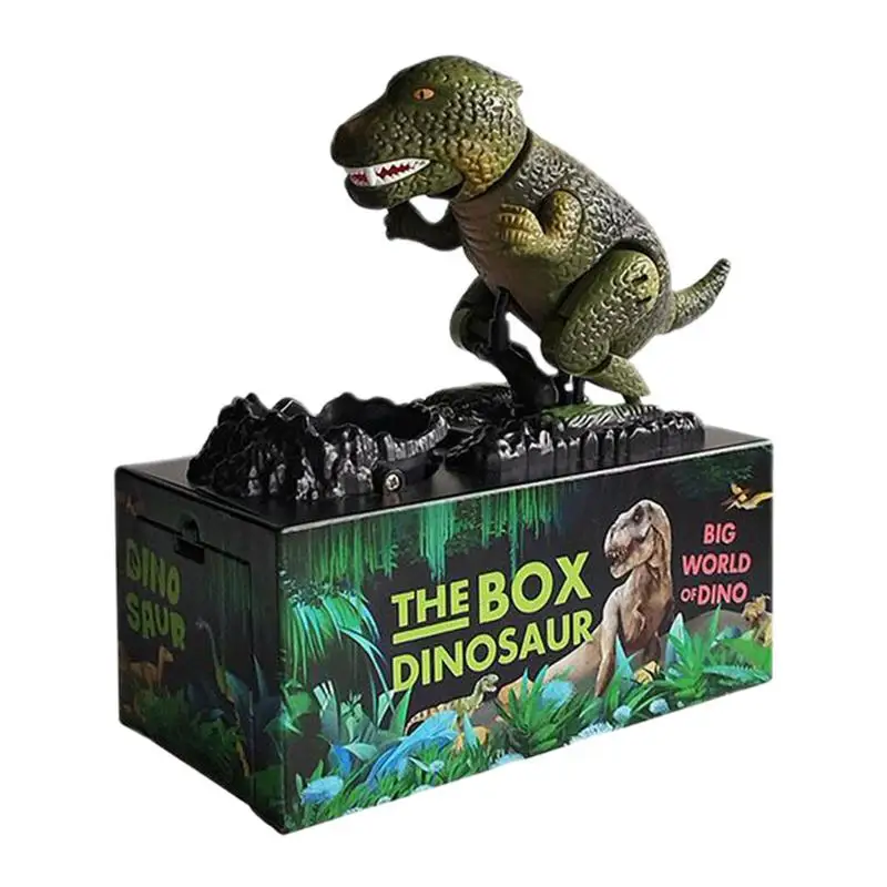 

Kids Money Bank Dinosaur Cash Box Figurine Musical Money Bank For Boys Girls Ages 3 Electronic Coin Saver For Home Dorm