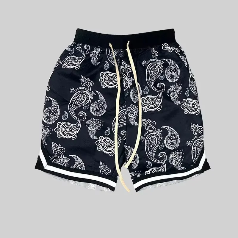 2026 Sommer Herren Vintage Shorts Kinder Blumenmuster Hawaii Urlaubs-Shorts Jungen Lässige Strandshorts Erwachsene Modische Kurze Hosen Streetwear