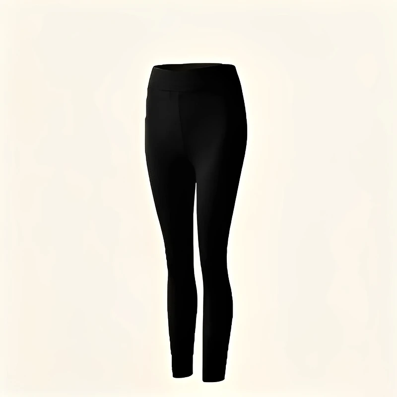 Winter Seamless Fleece Warm Leggings Female casual warm top Ladies Thermal Underwear 2pcs Set Slim Thin  Sports Fitness Leggings