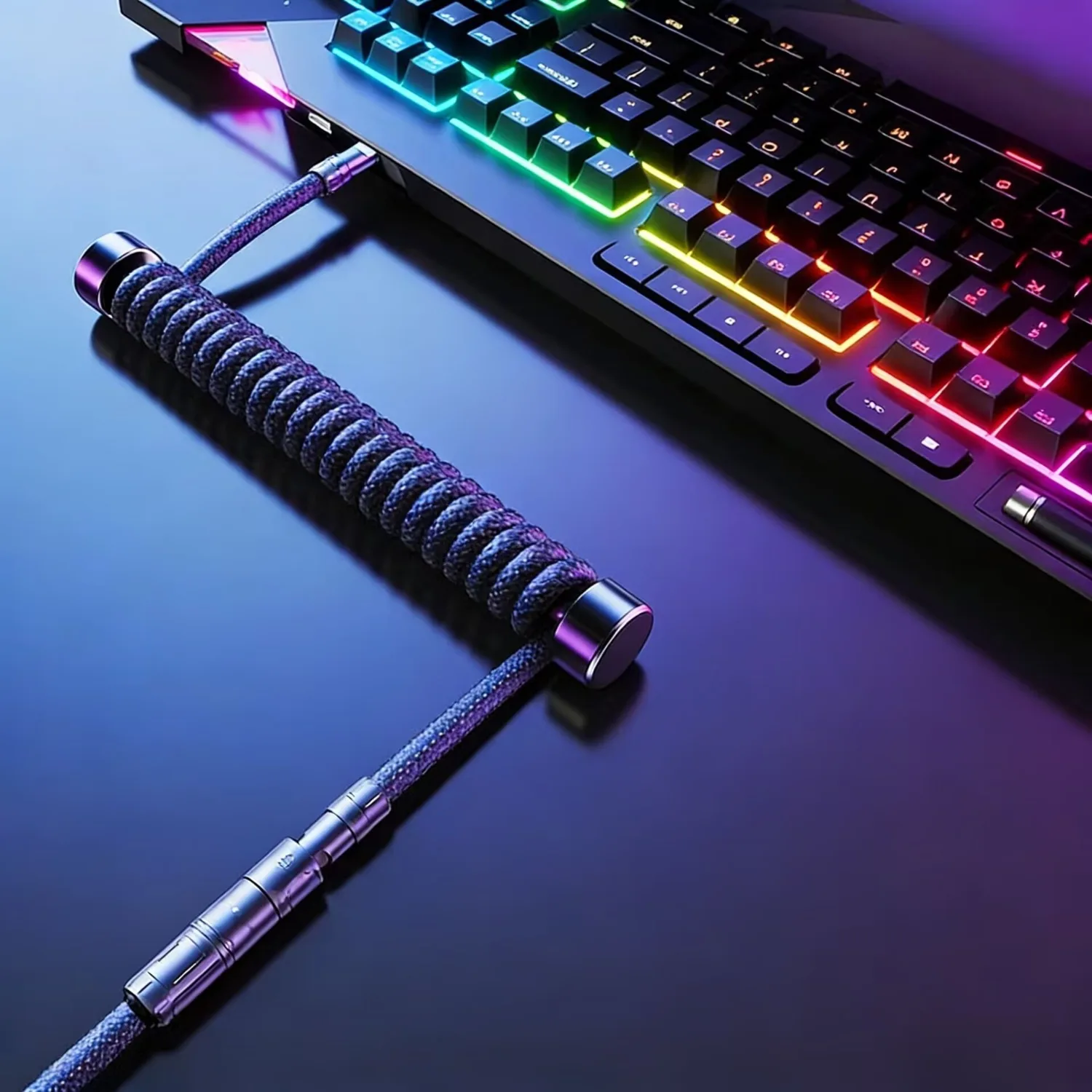 

Suitable for Type-C 8K Hz Aviator cable, compatible with Wooting EV63, MIZUN ROG Night Owl mechanical keyboard