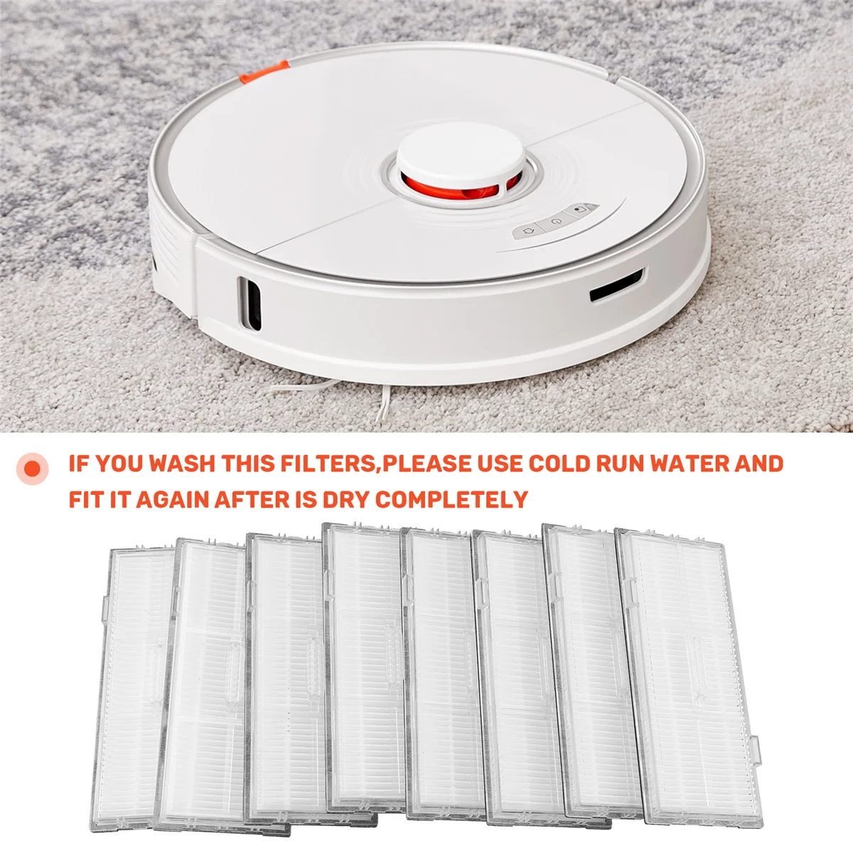 Para s7 max ultra q100tsc escova lateral principal filtro hepa mop pano saco de pó acessórios substituição