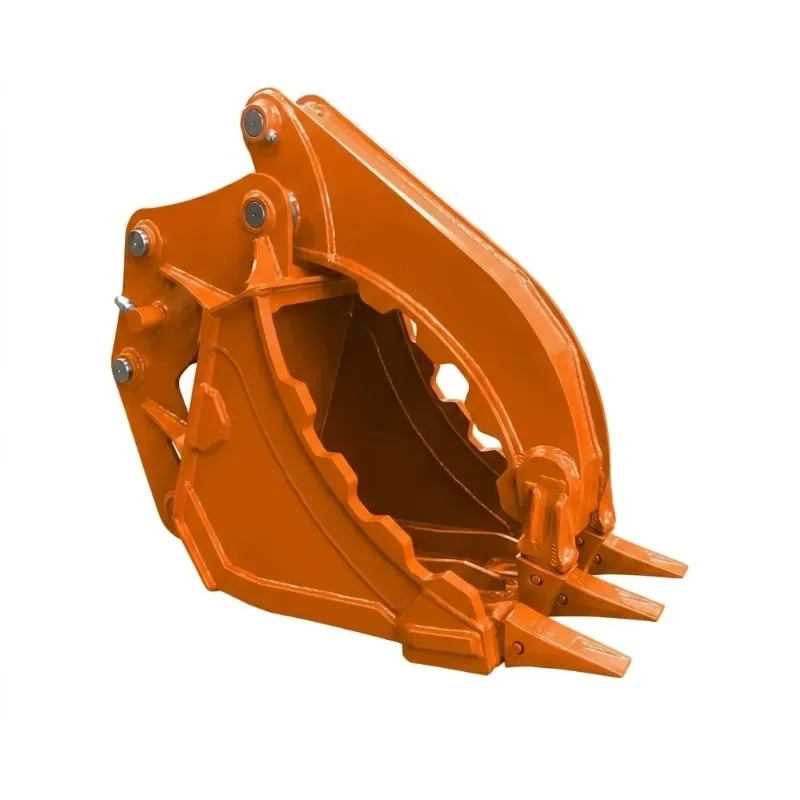 Efficient material handling grab for excavators: hydraulic grab bucket