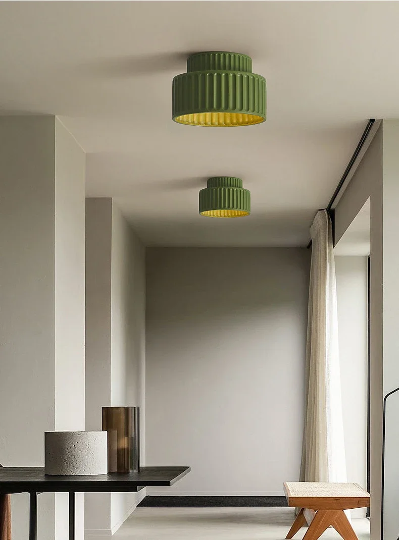 Nordic Surface Mounting Ceiling Light Resin Lamp For Bedroom Hallway Living Room