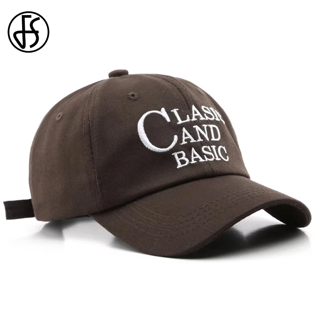 

FS Luxury Brown Beige Letter Baseball Caps For Men Cotton Women Brand Hat Adjustable Snapback Hip Hop Trucker Cap Bone Masculino
