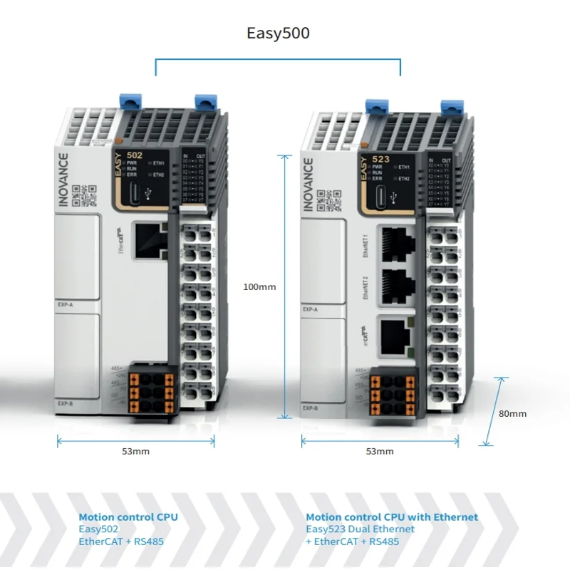 INOVANCE PLC Easy320-0808TN 5 ejes de control de pulso 1RS485 eje codificador de 4 canales 8 entradas de alta velocidad