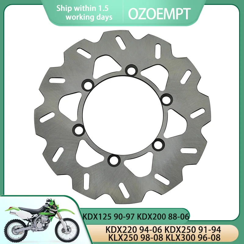 OZOEMPT Motorcycle Rear brake disc/plate Apply to KDX125 90-97 KDX200 88-06 KDX220 94-06 KDX250 91-94 KLX250 98-08 KLX300 96-08