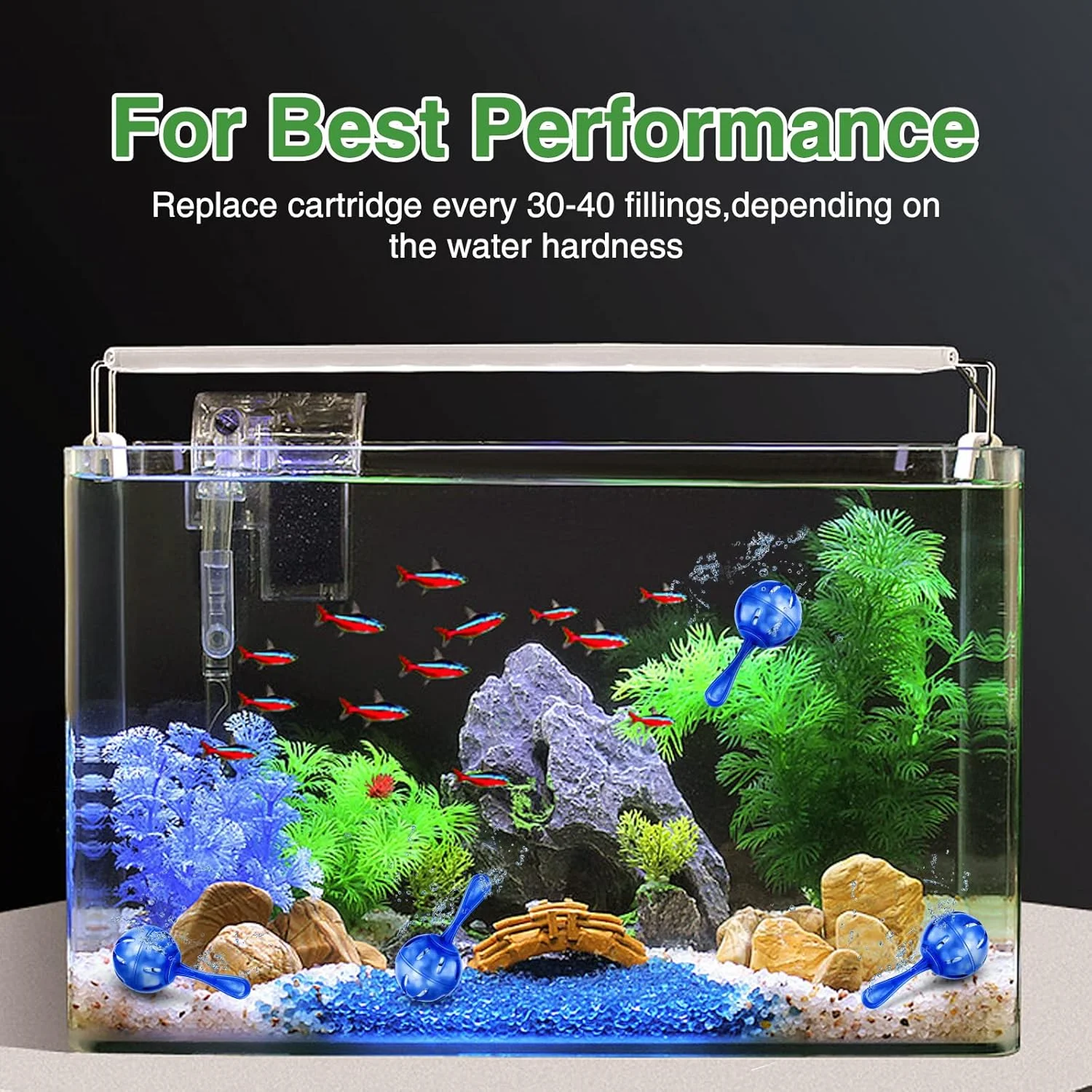 12 Pack  Humidifier Tank Cleaner Demineralization Cleaning Ball for All  and Fish Tank, Demineralization Cartridge for humidifie