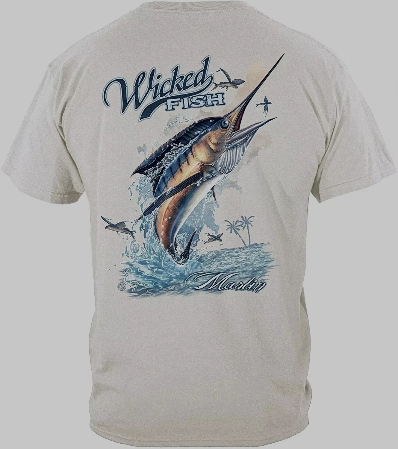 Unique Marlin Graphic Fashion Fishing Fisherman Angler Gift T-Shirt. Summer Cotton O-Neck Short Sleeve Mens T Shirt New