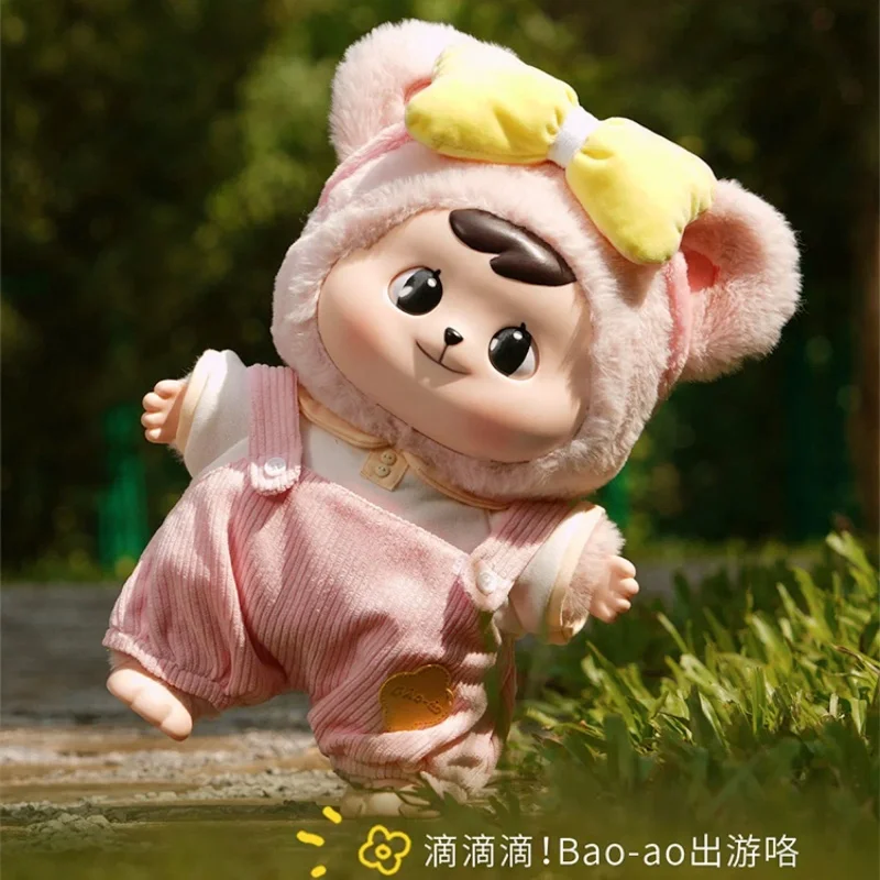 Hot 35cm Vinyl Doll Bao-Ao Travel 400% Hug Mega Series Baobao Figure Model Cute Toy Collectible Table Decor Friend Birthdaygift