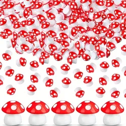 50Pcs Tiny Resin Mushroom Mini Mushrooms Miniature Figurines for Micro Garden Landscape Terrarium Crafts Decoration