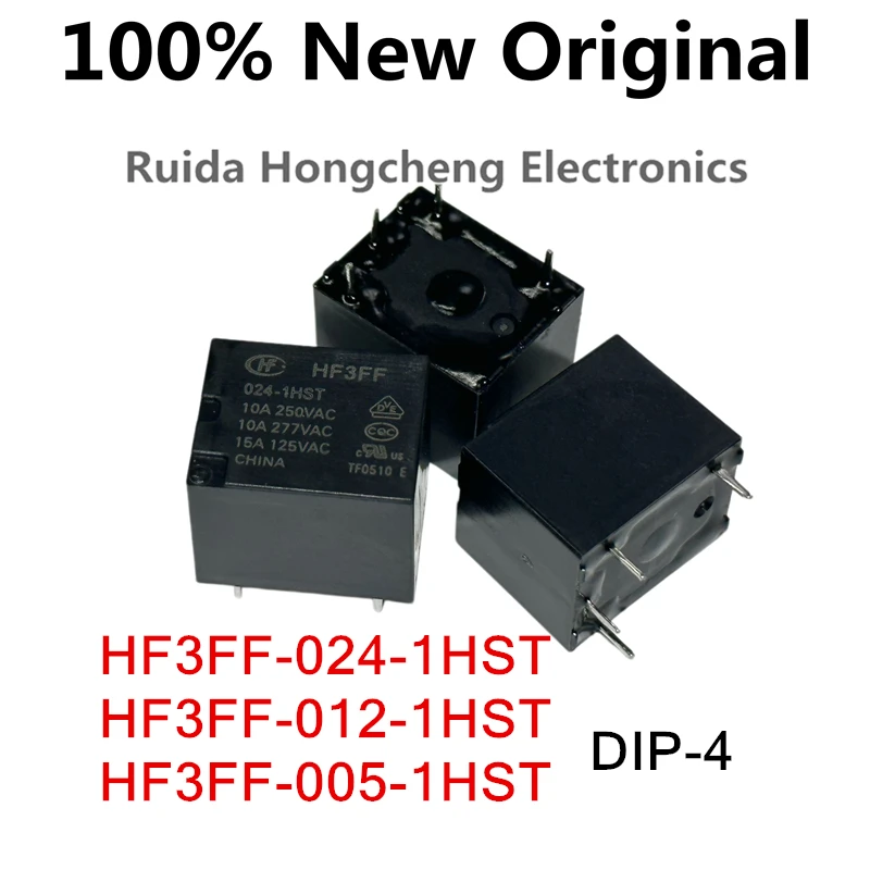 10PCS/Lot HF3FF-024-1HST 、HF3FF-012-1HST 、HF3FF-005-1HST New high-power relay HF3FF/005-1HST、HF3FF/012-1HST、HF3FF/024-1HST