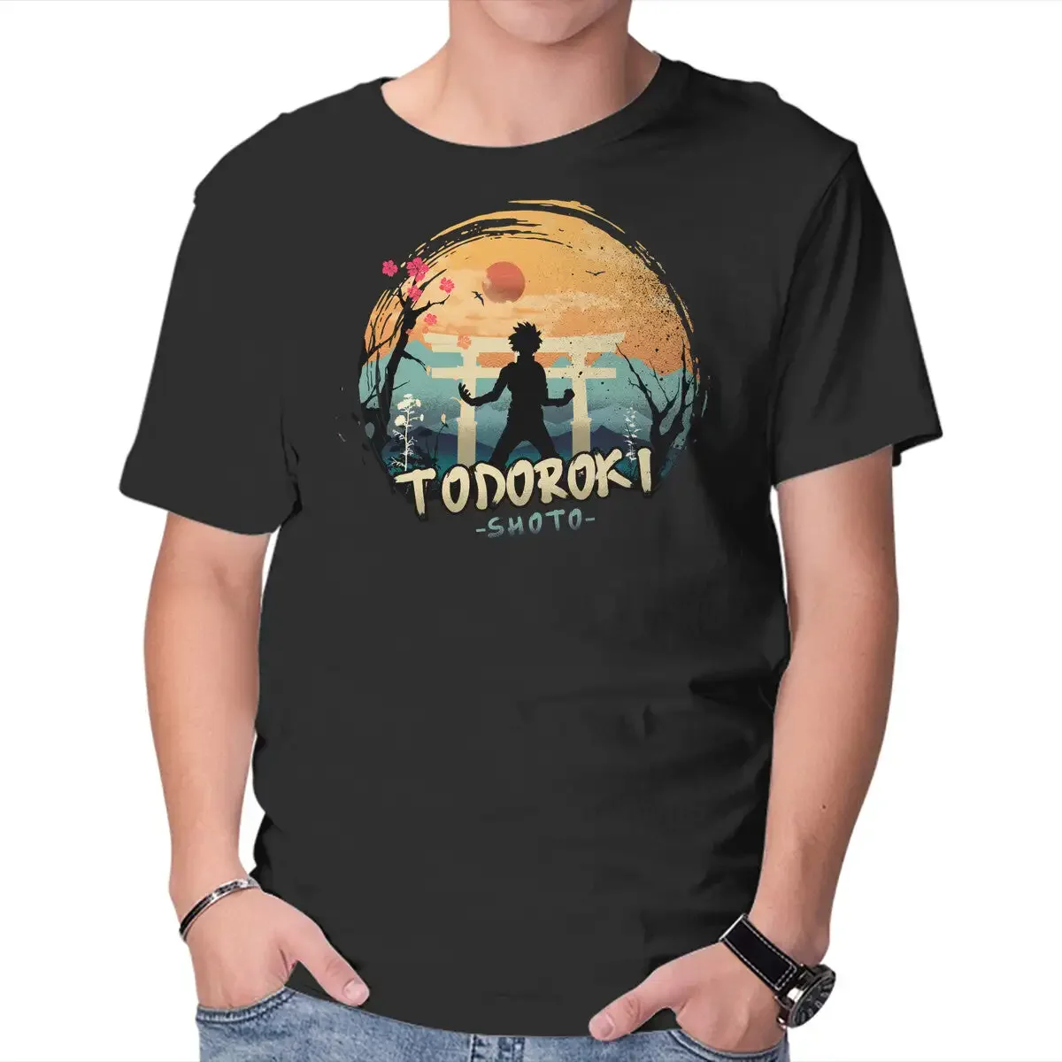 Shoto Todoroki Anime Graphic T-shirts for Men Clothing Women Short Sleeve Tees New Arrivals Unisex Summer