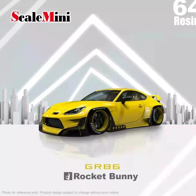 1-64-pandem-gr86-rocket-rabbit-modello-di-auto-in-resina-statica-modificata-a-corpo-largo-ornamento-per-adulti-regalo-personalizzato