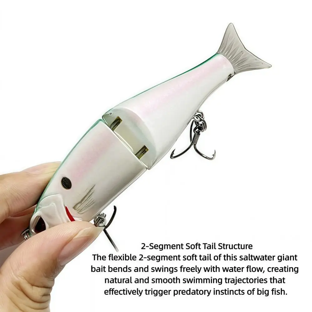

Professional Bionic Fishing Lure Bait 18.5g 2-section Swimbait 11.5CM Softtail Glide Hard Bait Seawater/Freshwater Lure Fishing