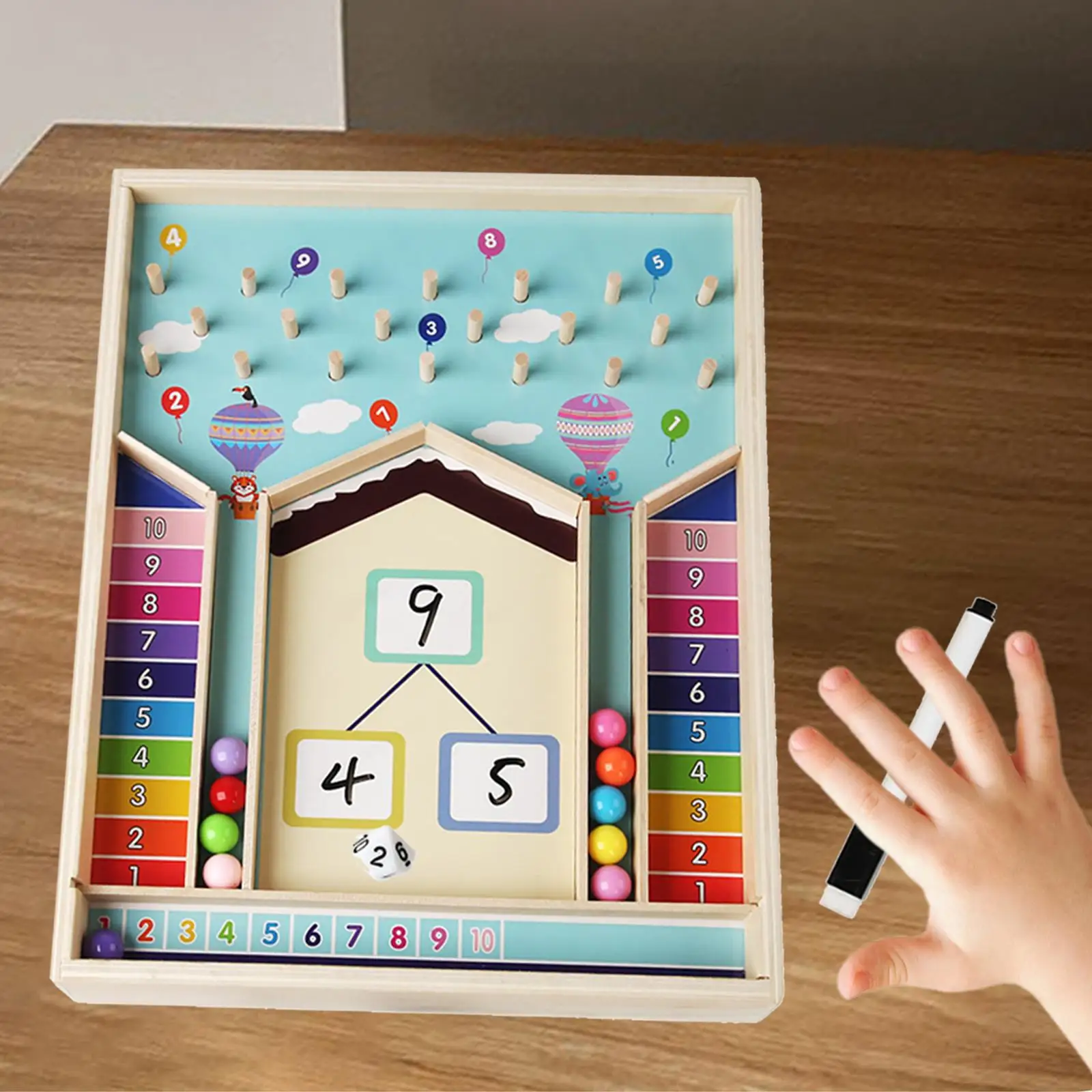 Kid Math Learning Toys Educatief houten bord voor kinderen kleuters