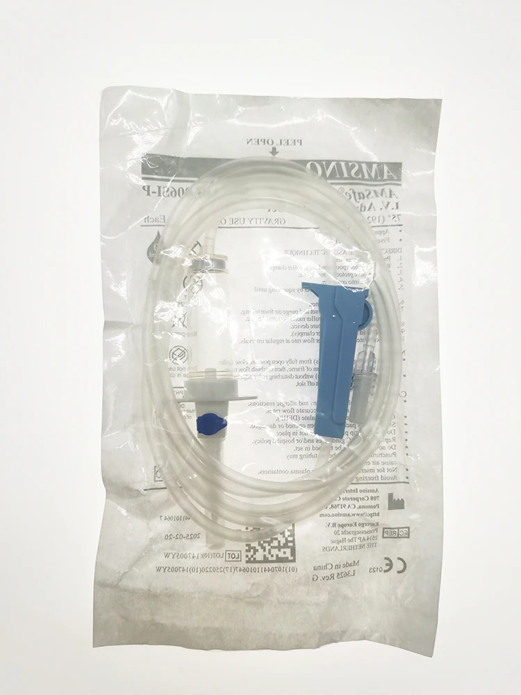 

Amsino Medical iv set disposable CE ISO Sterile gravity administration intravenous Iv Set