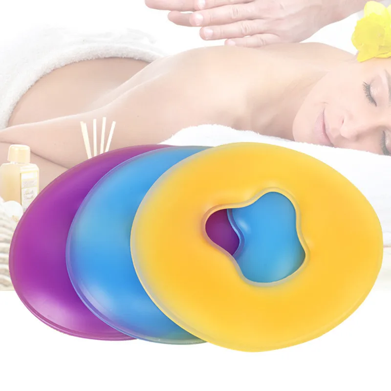 Soft Massage Face Relax Silicone Relax Head Cradle Washable Relax Headrest Beauty Salon Face Cushion For Spa Hotel Women