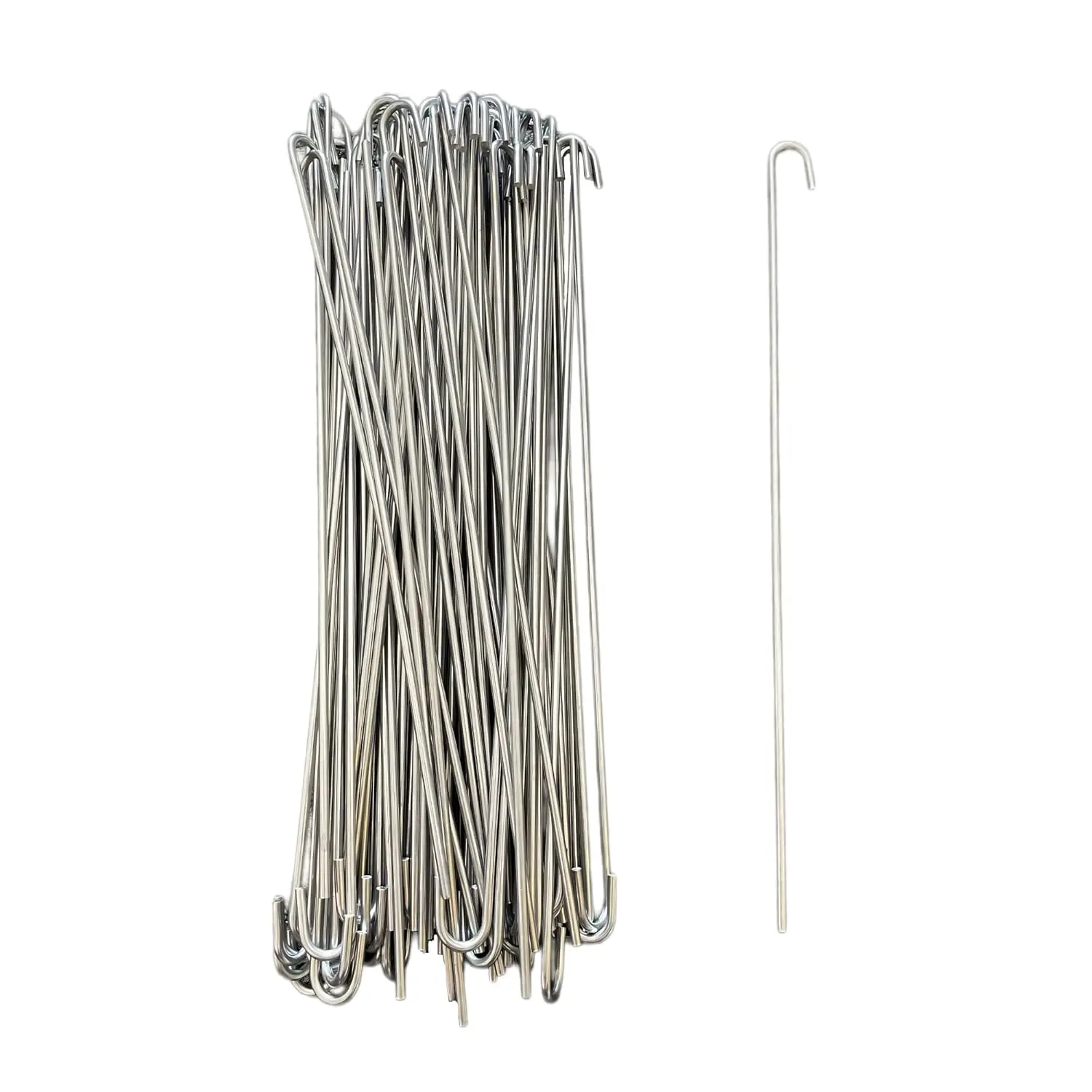 

10 Inch 100 Pack Chain Link Fence Ties,Heavy Duty 11 Gauge Aluminum Fence Ties for Chain Link Fence, Garden and Dog Fence Repair