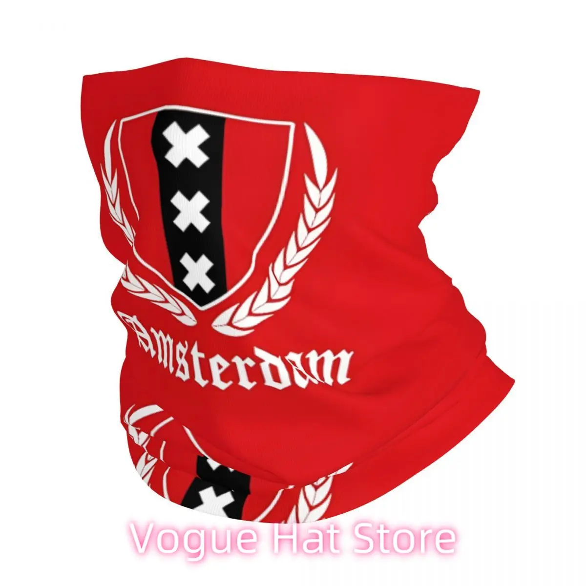 

Amsterdam Crest Bath Mat Bandana Neck Gaiter Printed Balaclavas Wrap Scarf Multifunctional Cycling Running for Men Adult