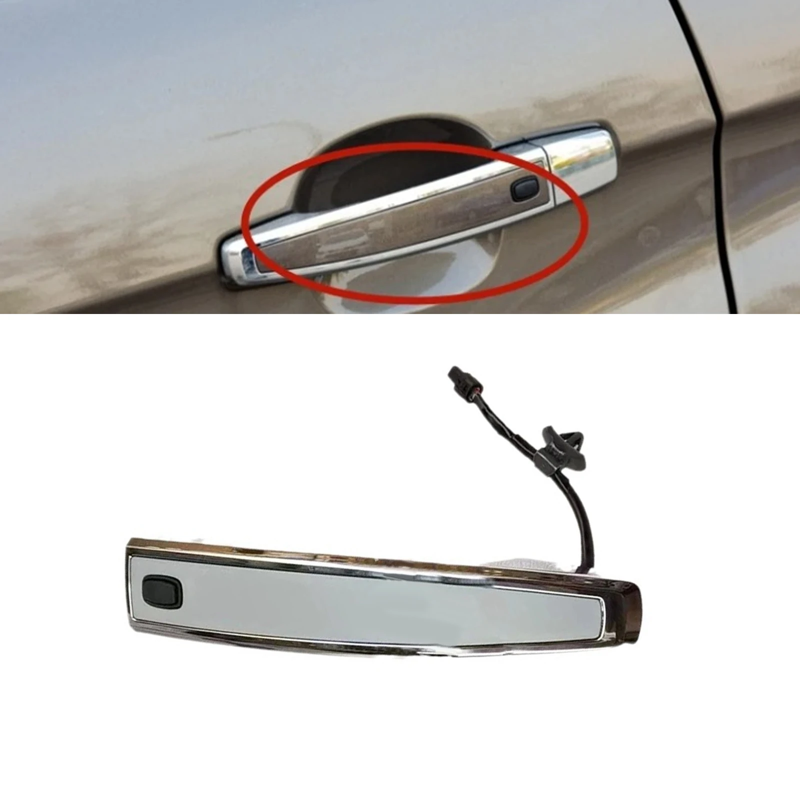 Car Exterior Door Handle With Touch Sensor 94783441 For Chevrolet For Captiva 2015-2017 Direct Replacement Exterior Door Handle