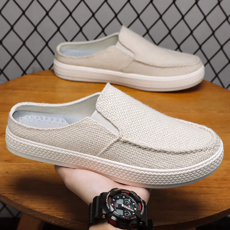 

Half Slipper Man Shoes Summer Breathable Casual Comfortable Wearing Outside Slippers At Home Men's Shoes Free Shipping Shoes
