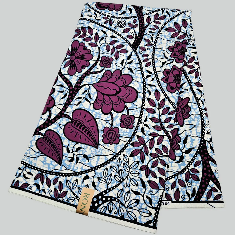 

Fashion 100% cotton Original Holland wax fabric, African loincloth, veritable real wax textile for making clothes, dress, shirts