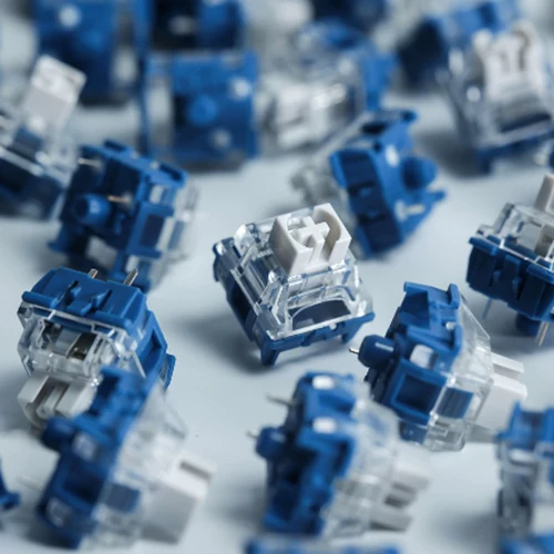 Imagen 2 del producto TTC Speed Silver V2 teclado mecánico personalizado para Gamer interruptor lineal 45gf 3 pines RGB SMD interruptores de intercambio en caliente prevención de contatos DIY