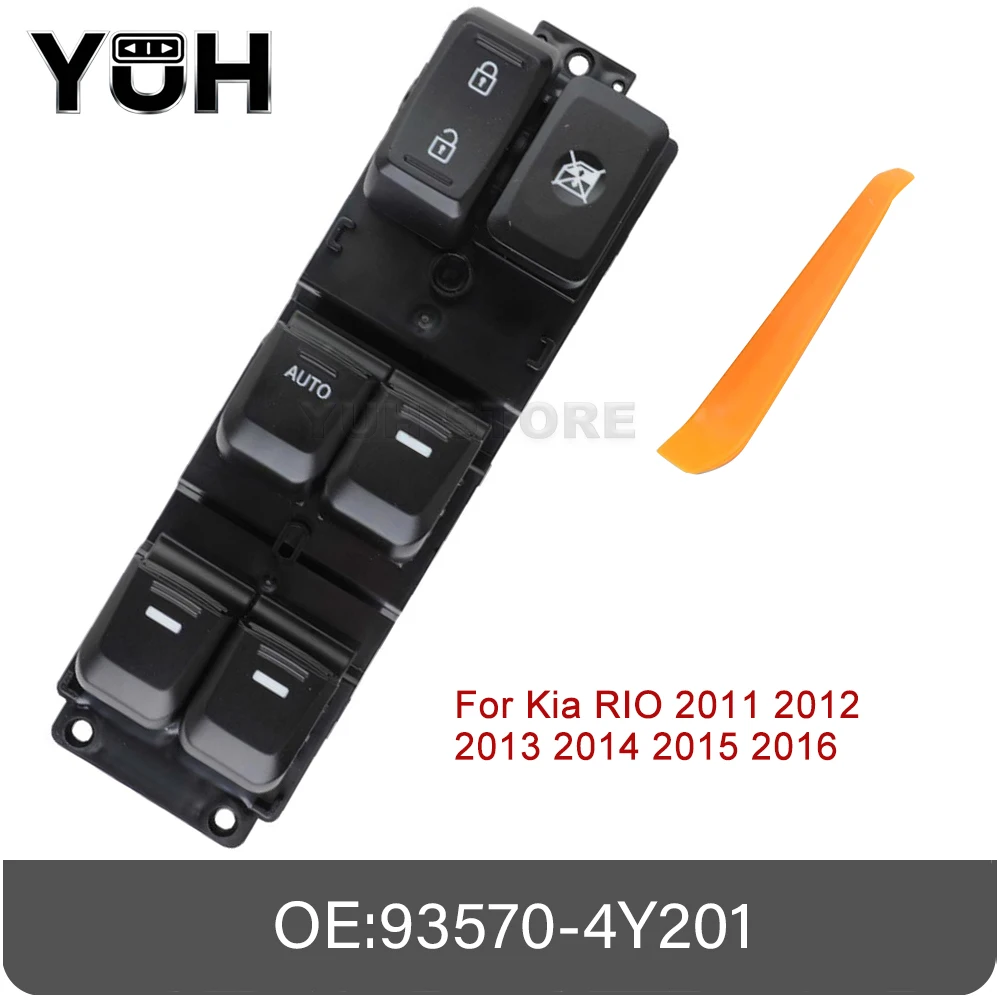 

93570-4Y201 Авто для Kia Rio 2012 2013 2014 2015 2016 Передняя левая главная кнопка переключателя стеклоподъемника 93570-4Y200